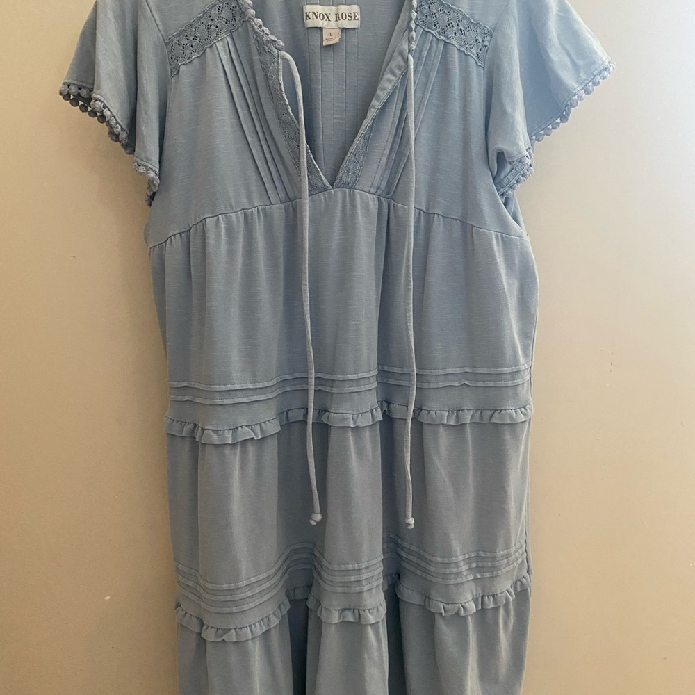 Lightweight like denim above the knee dress size L